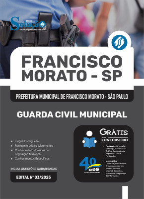 Apostila Prefeitura de Francisco Morato - SP em PDF 2025 - Guarda Civil Municipal - Imagem 1