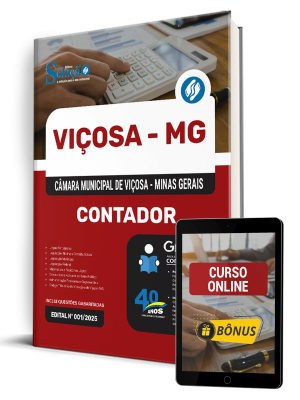 Apostila Câmara de Viçosa - MG 2025 - Contador  - Imagem 1