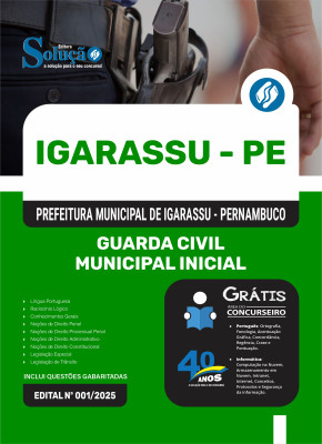 Apostila Prefeitura de Igarassu - PE 2025 - Guarda Civil Municipal Inicial - Imagem 3