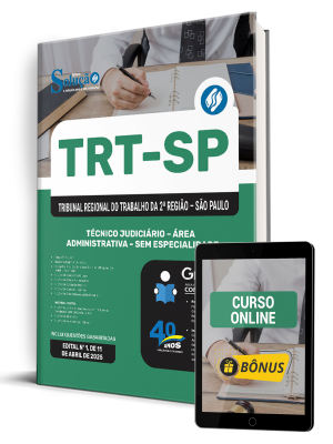 Apostila TRT-SP 2025 - Técnico Judiciário - Área Administrativa - Sem Especialidade - Imagem 1