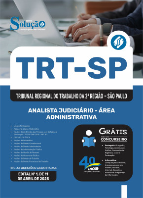 Apostila TRT-SP 2025 - Analista Judiciário - Área Administrativa - Imagem 3