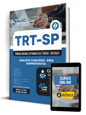 Apostila TRT-SP 2025 - Analista Judiciário - Área Administrativa - Imagem 1