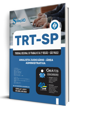 Apostila TRT-SP 2025 - Analista Judiciário - Área Administrativa - Imagem 2