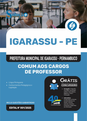 Apostila Prefeitura de Igarassu - PE 2025 - Comum aos Cargos de Professor - Imagem 3
