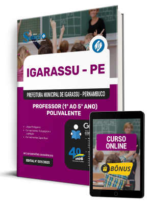 Apostila Prefeitura de Igarassu - PE 2025 - Professor (1º ao 5º Ano) Polivalente - Imagem 1