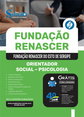 Apostila Fundação Renascer 2025 - Orientador Social - Pedagogia - Imagem 3