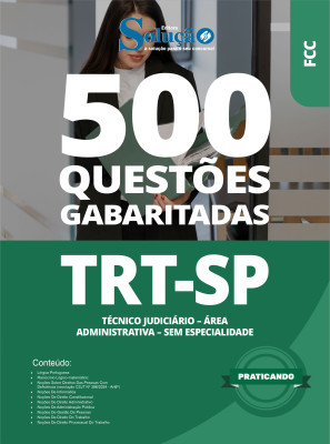 Caderno de Questões TRT-SP - Técnico Judiciário - Área Administrativa - Sem Especialidade - 500 Questões Gabaritadas - Imagem 2