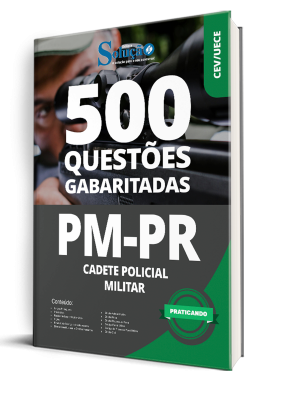 Caderno de Questões PM-PR - Cadete Policial Militar - 500 Questões Gabaritadas - Imagem 1
