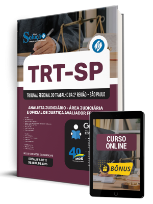 Apostila TRT-SP 2025 - Analista Judiciário - Área Judiciária e Oficial de Justiça Avaliador Federal - Imagem 1