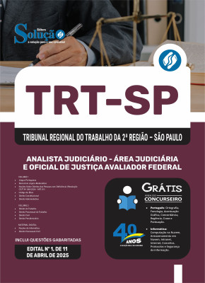 Apostila TRT-SP 2025 - Analista Judiciário - Área Judiciária e Oficial de Justiça Avaliador Federal - Imagem 3