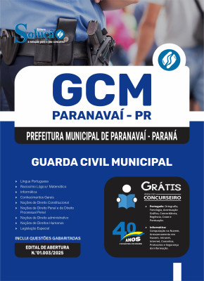 Apostila Prefeitura de Paranavaí - PR 2025 - Guarda Civil Municipal - Imagem 3