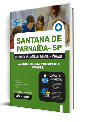 Apostila Prefeitura de Santana de Parnaíba - SP 2025 - Auxiliar de Desenvolvimento Infantil - Imagem 2