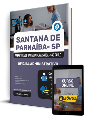 Apostila Prefeitura de Santana de Parnaíba - SP 2025 - Oficial Administrativo - Imagem 1