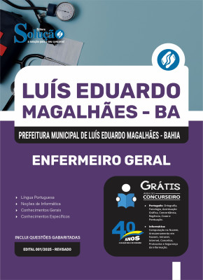 Apostila Prefeitura de Luís Eduardo Magalhães - BA 2025 - Enfermeiro Geral - Imagem 3