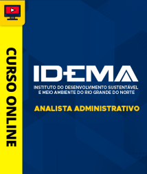 Capa Curso IDEMA-RN - Analista Administrativo