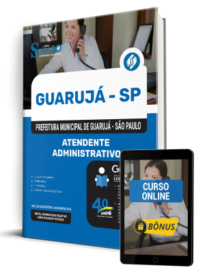 Apostila Prefeitura de Guarujá - SP 2025 - Atendente Administrativo - Imagem 1