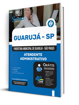 Apostila Prefeitura de Guarujá - SP 2025 - Atendente Administrativo - Imagem 2