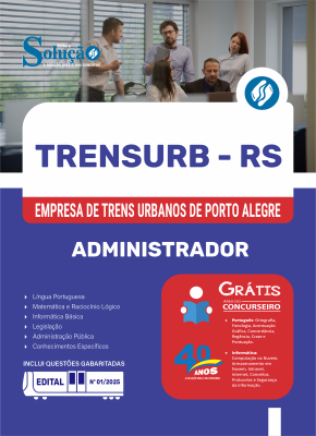 Apostila TRENSURB-RS 2025 - Administrador - Imagem 3