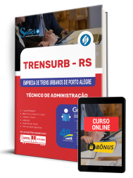 Capa Apostila TRENSURB-RS 2025 - Técnico de Administração