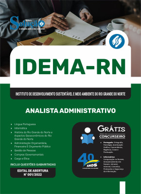 Apostila IDEMA-RN 2025 - Analista Administrativo - Imagem 3