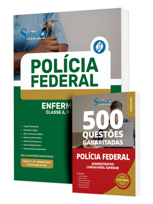 Combo Polícia Federal (PF) - Enfermeiro - Classe A, Padrão I - Imagem 1