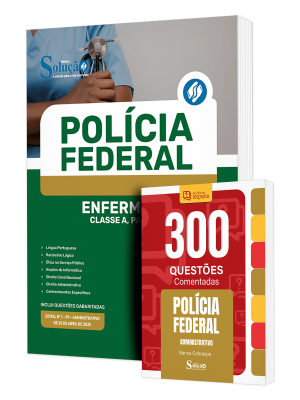 Combo Polícia Federal (PF) - Enfermeiro - Classe A, Padrão I + Questões Comentadas - Imagem 1