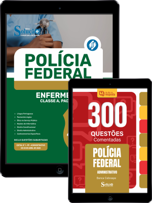 Combo Polícia Federal (PF) - Enfermeiro - Classe A, Padrão I + Questões Comentadas - Imagem 1