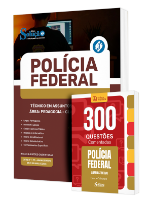 Combo Polícia Federal (PF) - Técnico em Assuntos Educacionais - Área: Pedagogia - Classe A, Padrão I + Questões Comentadas - Imagem 1