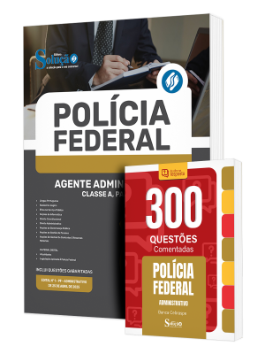 Combo Polícia Federal (PF) - Agente Administrativo - Classe A, Padrão I + Questões Comentadas - Imagem 1