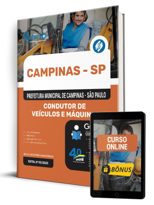 Apostila Prefeitura de Campinas - SP 2025 - Condutor de Veículos e Máquinas - Imagem 1