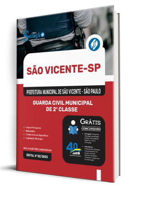 Apostila Prefeitura de São Vicente - SP 2025 - Guarda Civil Municipal de 2ª Classe - Imagem 2