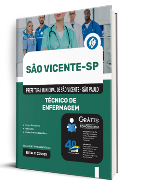 Apostila Prefeitura de São Vicente - SP 2025 - Técnico de Enfermagem - Imagem 2
