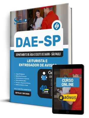 Apostila DAE Bauru 2025 - Leiturista e Entregador de Avisos - Imagem 1