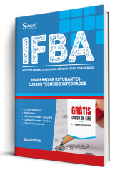 Capa Apostila IFBA 2026 - Ingresso de Estudantes - Cursos Técnicos Integrados
