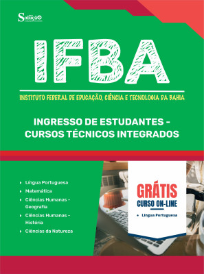 Apostila IFBA 2025 em PDF - Ingresso de Estudantes - Cursos Técnicos Integrados - Imagem 1