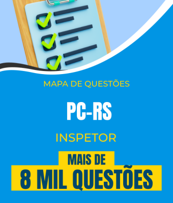 Mapa de Questões Online - PC-RS - Inspetor - 8 Mil Questões - Imagem 1