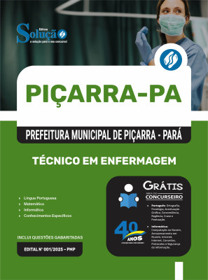 Apostila Prefeitura de Piçarra - PA 2025 - Técnico em Enfermagem - Imagem 3