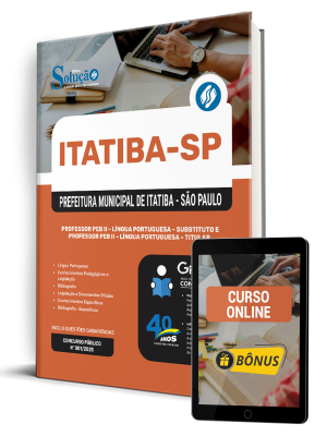 Apostila Prefeitura de Itatiba - SP 2025 - Professor PEB II - Língua Portuguesa - Substituto e Professor PEB II - Língua Portuguesa - Titular - Imagem 1