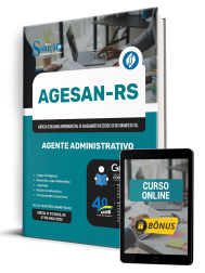Capa Apostila AGESAN-RS 2025 - Agente Administrativo