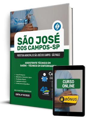 Apostila Prefeitura de São José dos Campos - SP 2025 - Assistente Técnico em Saúde - Técnico em Enfermagem - Imagem 1