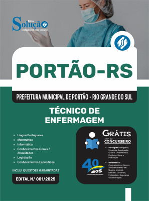 Apostila Prefeitura de Portão - RS 2025 - Técnico de Enfermagem - Imagem 3