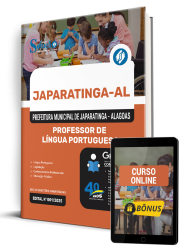 Capa Apostila Prefeitura de Japaratinga - AL 2025 - Professor de Língua Portuguesa