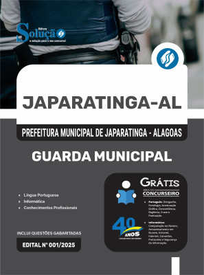 Apostila Prefeitura de Japaratinga - AL 2025 - Guarda Municipal - Imagem 3
