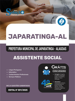 Apostila Prefeitura de Japaratinga - AL 2025 - Assistente Social - Imagem 3
