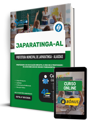Apostila Prefeitura de Japaratinga - AL 2025 - Professor I de Educação Infantil e Creche e Professor I de Anos Iniciais do Ensino Fundamental - Imagem 1