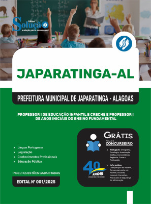 Apostila Prefeitura de Japaratinga - AL 2025 - Professor I de Educação Infantil e Creche e Professor I de Anos Iniciais do Ensino Fundamental - Imagem 3