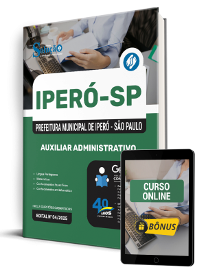 Apostila Prefeitura de Iperó - SP 2025 - Auxiliar Administrativo - Imagem 1