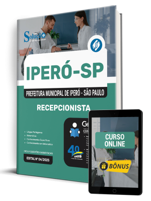 Apostila Prefeitura de Iperó - SP 2025 - Recepcionista - Imagem 1