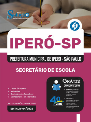 Apostila Prefeitura de Iperó - SP 2025 - Secretário de Escola - Imagem 3