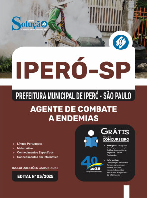 Apostila Prefeitura de Iperó - SP 2025 - Agente de Combate a Endemias - Imagem 3